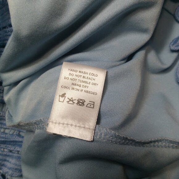 LOVERS+FRIENDS Caspian Pastel Blue Sleeveless Lace Overlay Mini Shift Dress S - Picture 14 of 15